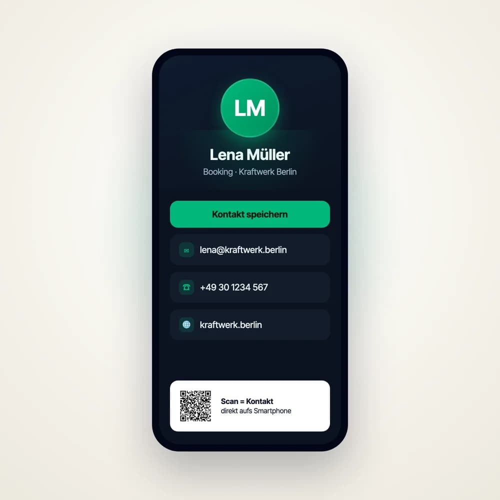 Web business card (digital, lifetime)
